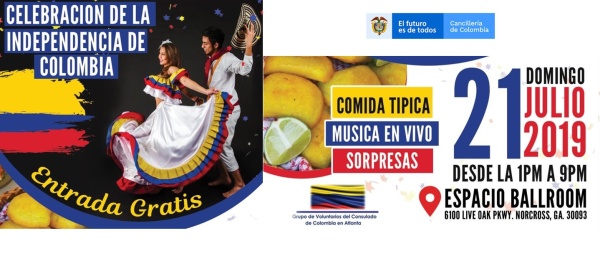 El Consulado de Colombia en Atlanta invita a conmemorar el Bicentenario de la Independencia Nacional, el domingo 21 de julio