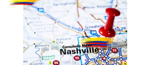 Este sábado 3 de septiembre se realizará la jornada de Consulado Móvil en Nashville, Tennessee