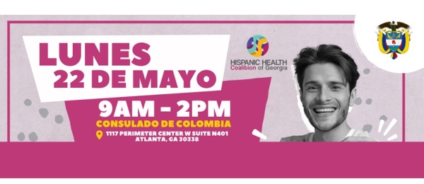 Jornada de vacunación gratis en el Consulado de Colombia en Atlanta el 22 de mayo