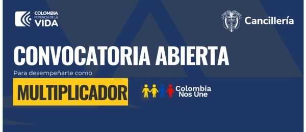 Convocatoria para Multiplicador de Colombia Nos Une en Atlanta 