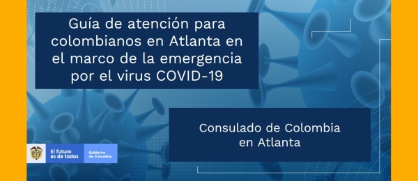 Guía de atención para colombianos en Atlanta en el marco de la emergencia por el virus COVID-19